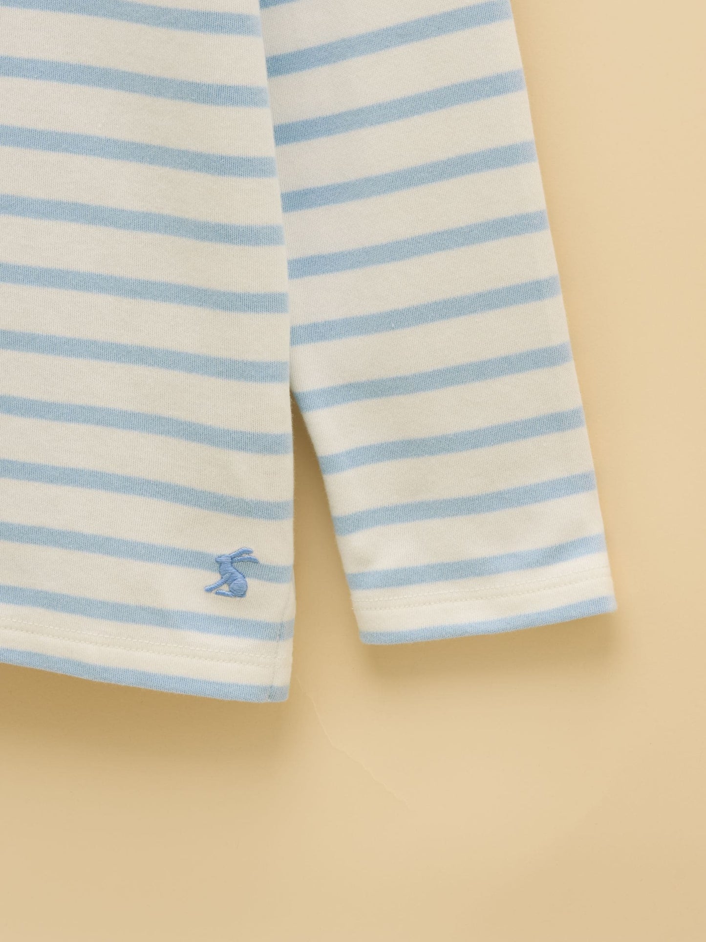 Joules Girls' Harbour Blue and Pink Two Pack Stripe Long Sleeve Top image 7