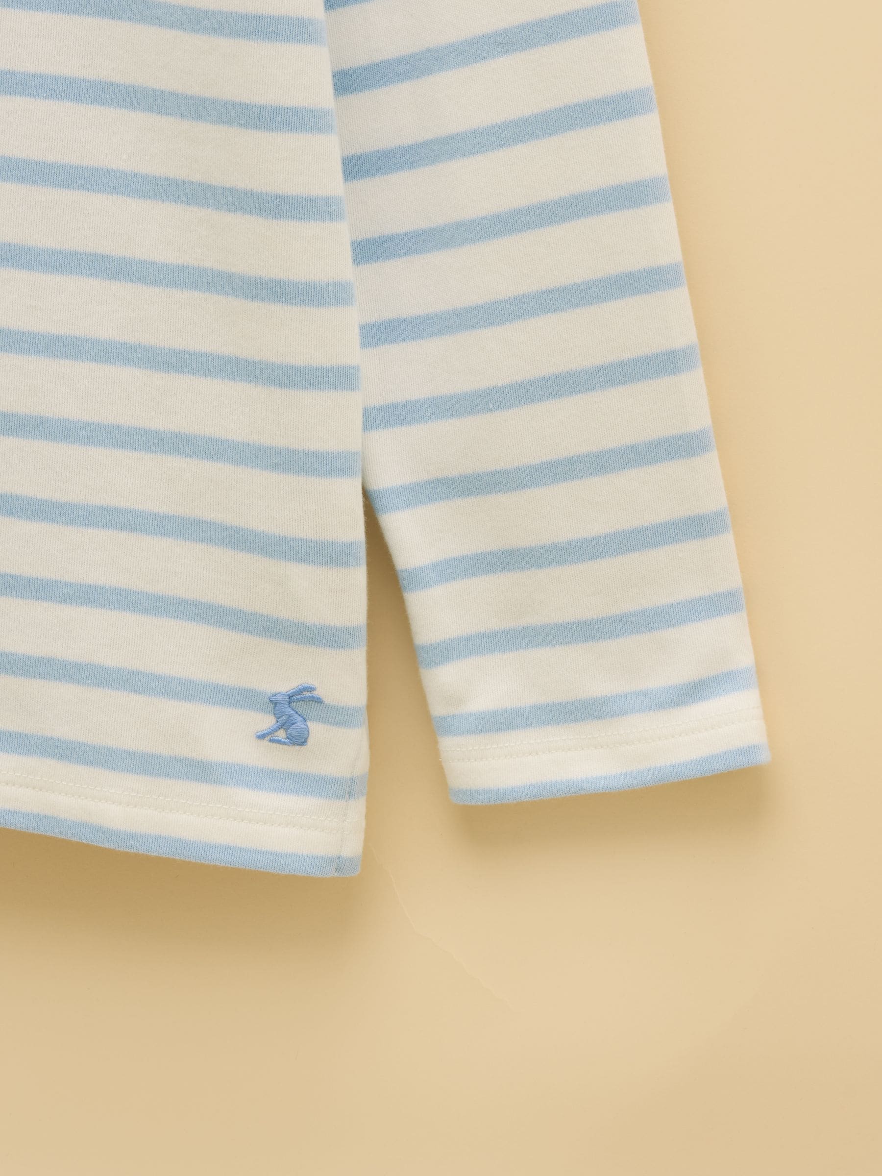 Joules Girls' Harbour Blue and Pink Two Pack Stripe Long Sleeve Top image 7
