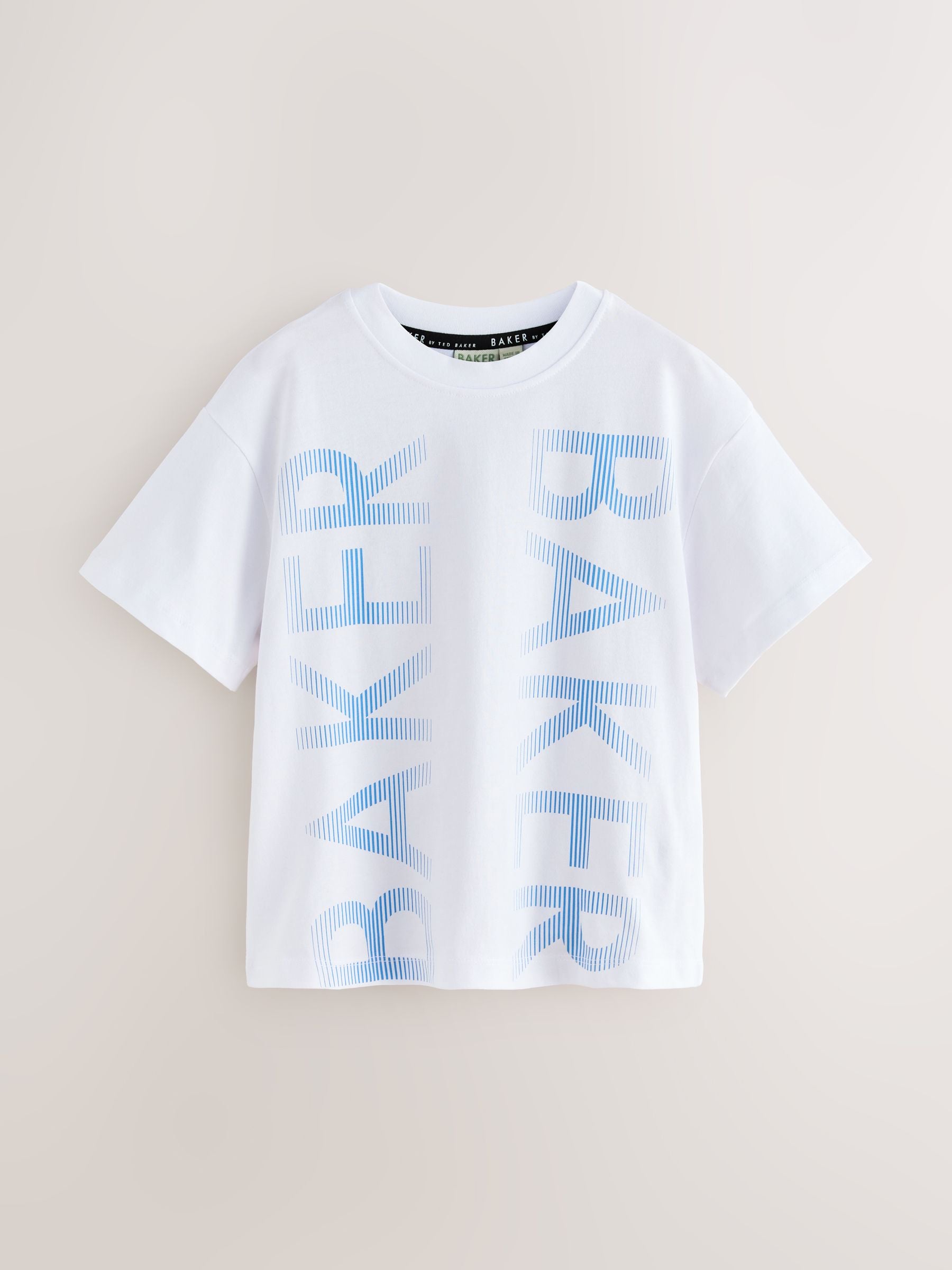 Dsiney Kidz - Baker by Ted Baker Green/White/Lime Green Baker by Ted Baker 3 Pack T-Shirts image 2