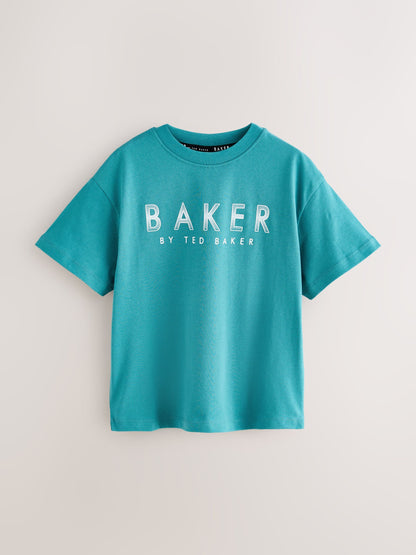 Dsiney Kidz - Baker by Ted Baker Green/White/Lime Green Baker by Ted Baker 3 Pack T-Shirts image 5