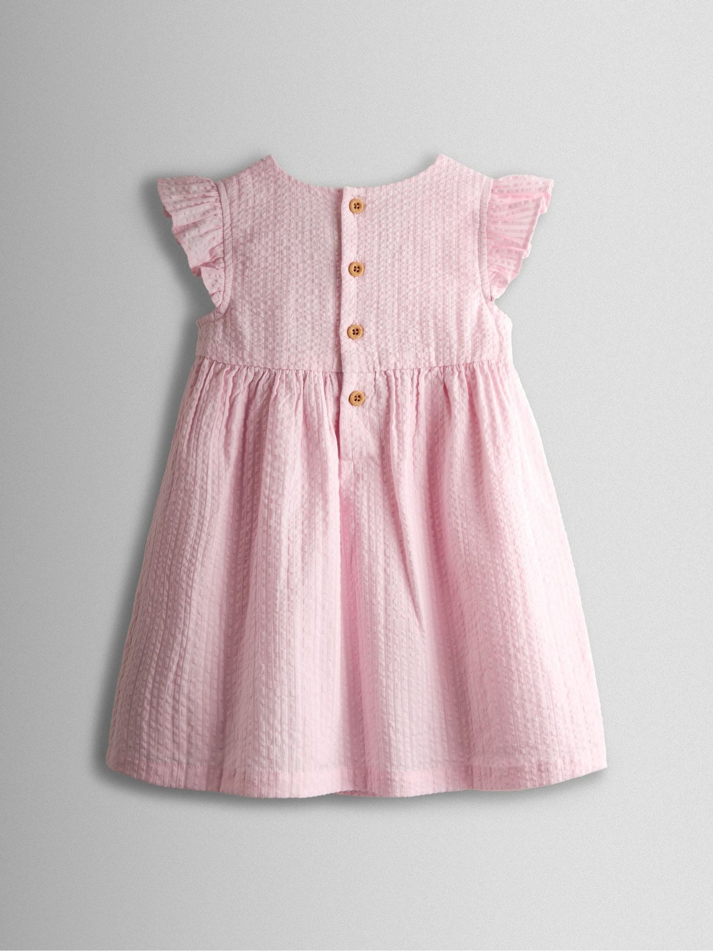 JoJo Maman Bébé Pink Flopsy Bunny Embroidered Dress & Knicker Set image 4