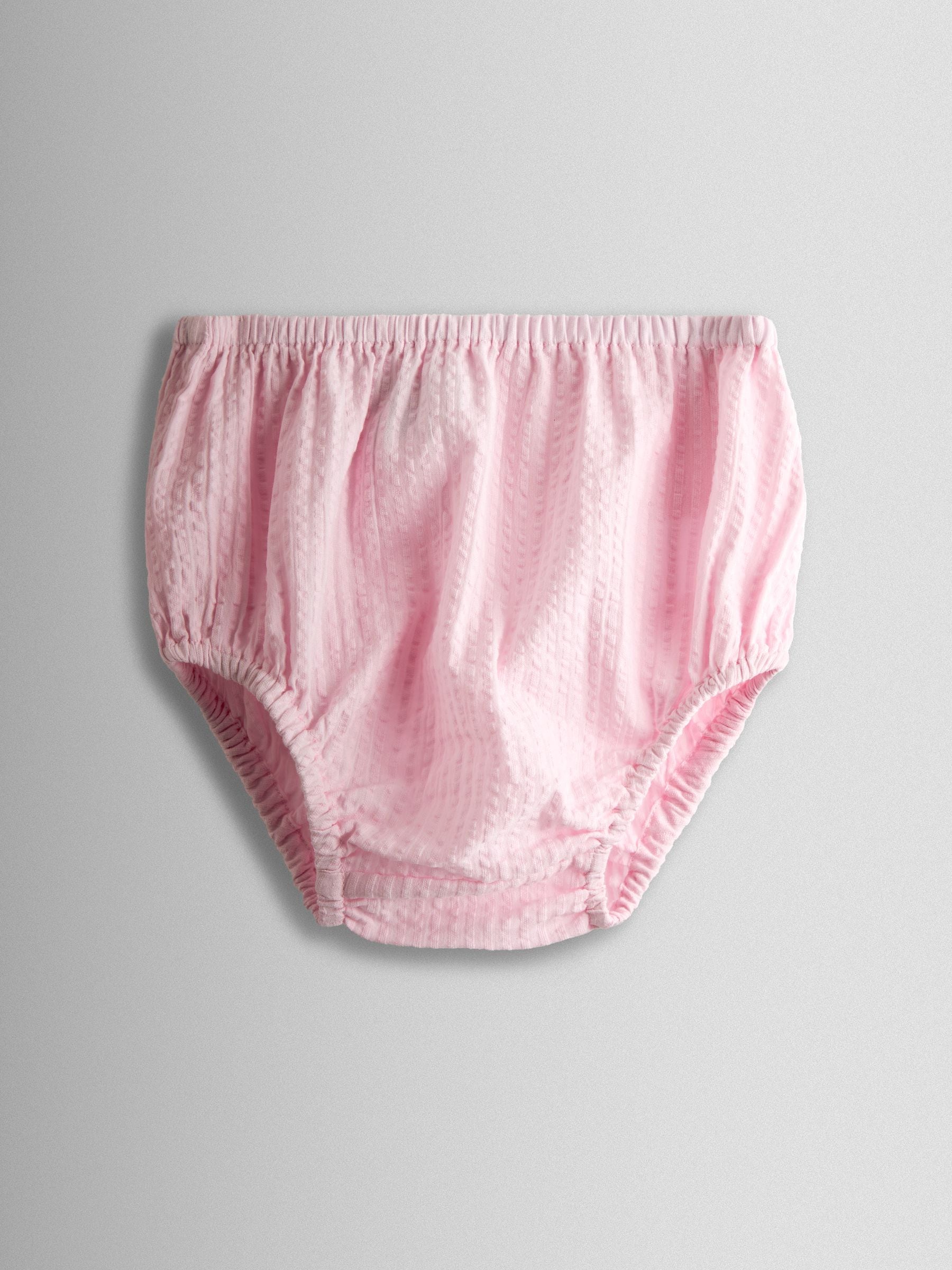 JoJo Maman Bébé Pink Flopsy Bunny Embroidered Dress & Knicker Set image 5
