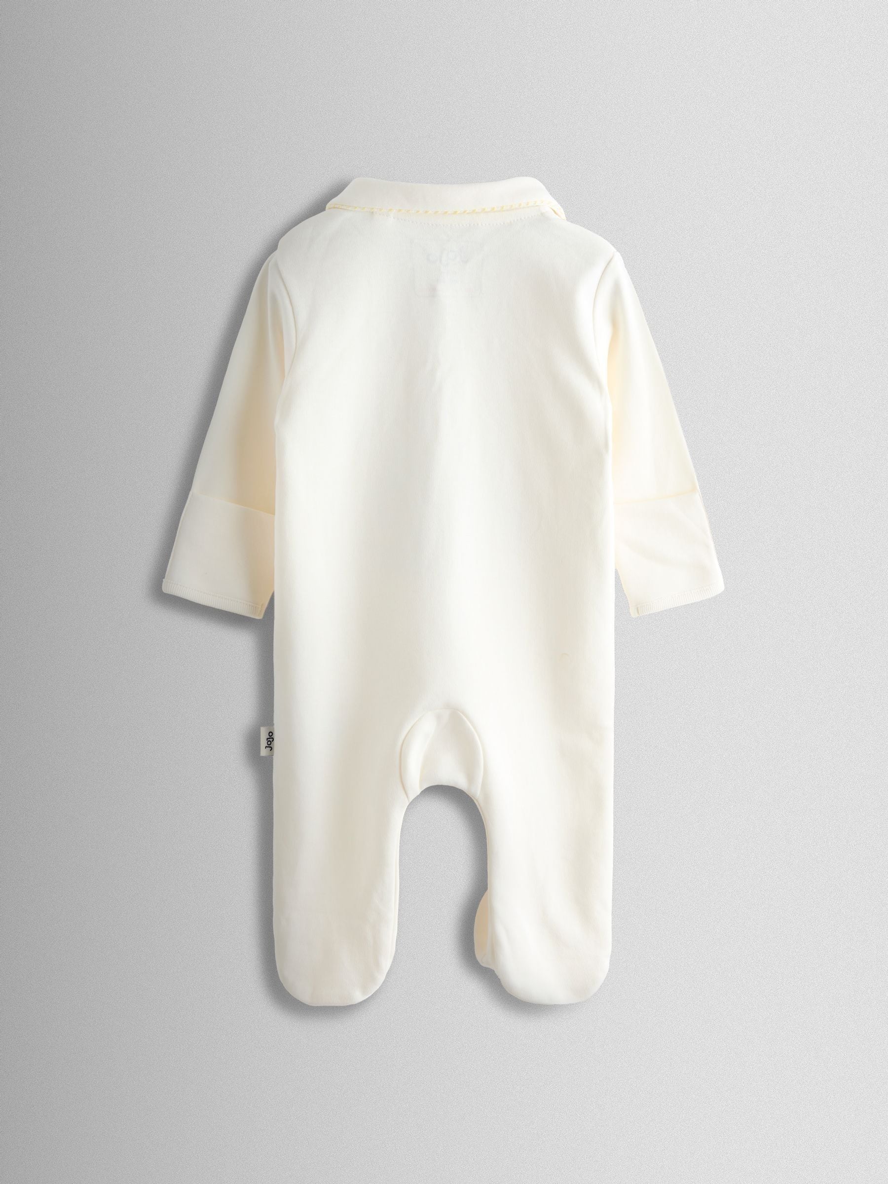 JoJo Maman Bébé Cream Born In 2026 Safari Sleepsuit image 4