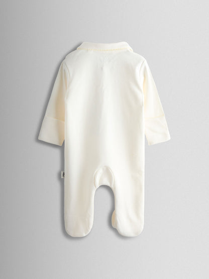 JoJo Maman Bébé Cream Born In 2026 Safari Sleepsuit image 4