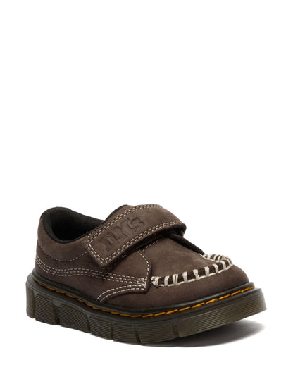 Dr. Martens Brown Raffe Tumbled Nubuck Moccasin Shoes image 1