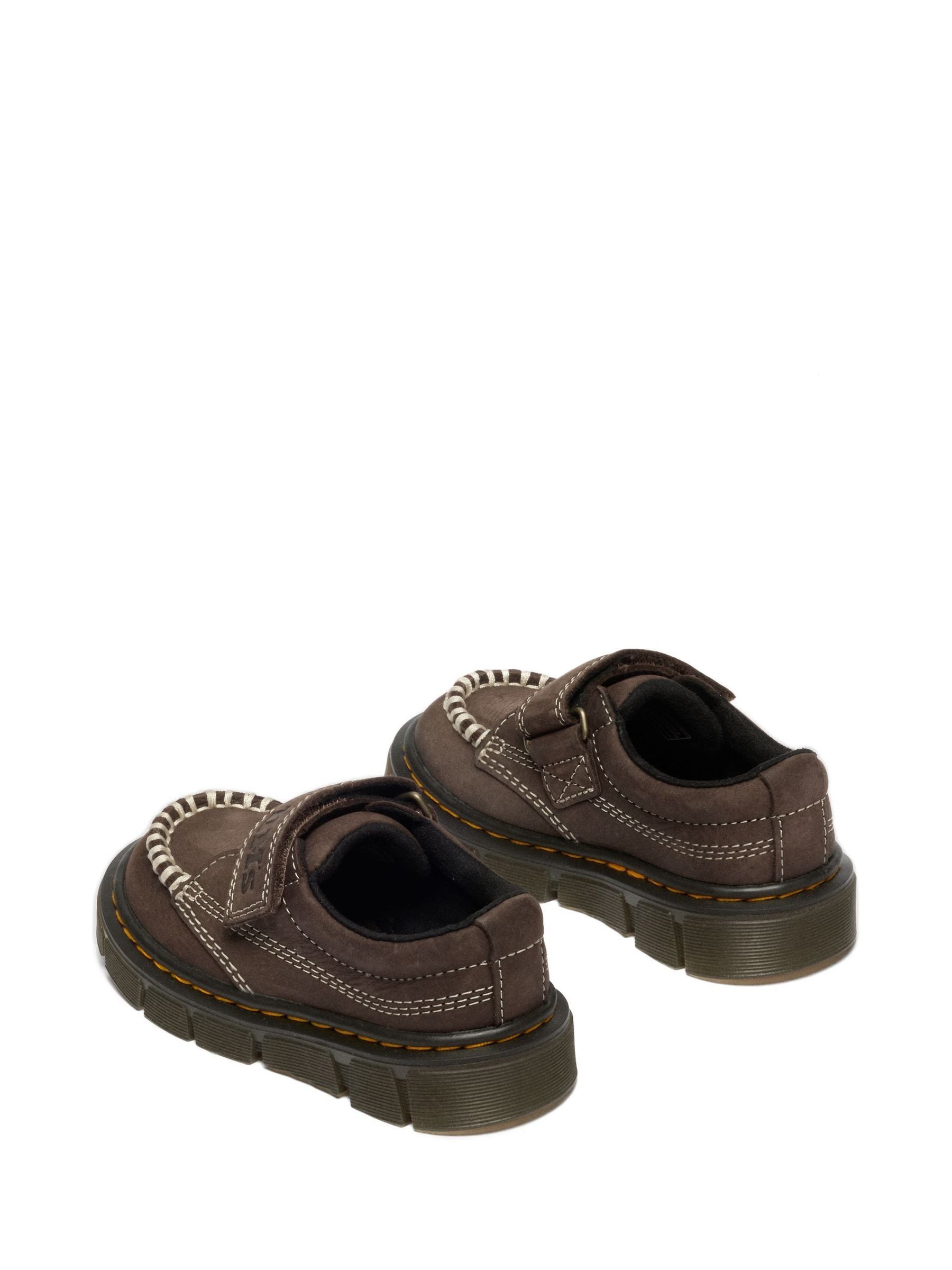 Dr. Martens Brown Raffe Tumbled Nubuck Moccasin Shoes image 3