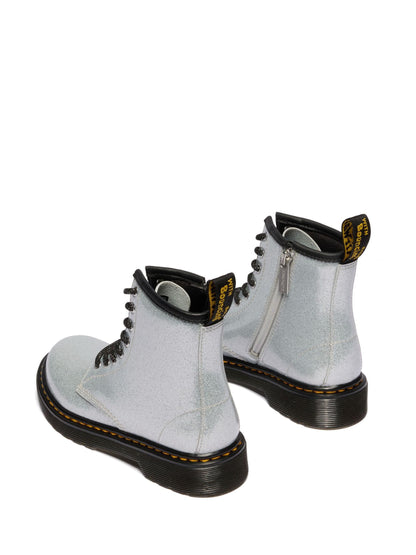 Dr. Martens Silver 1460 Nebula Glitter 8 Eye Boots image 3