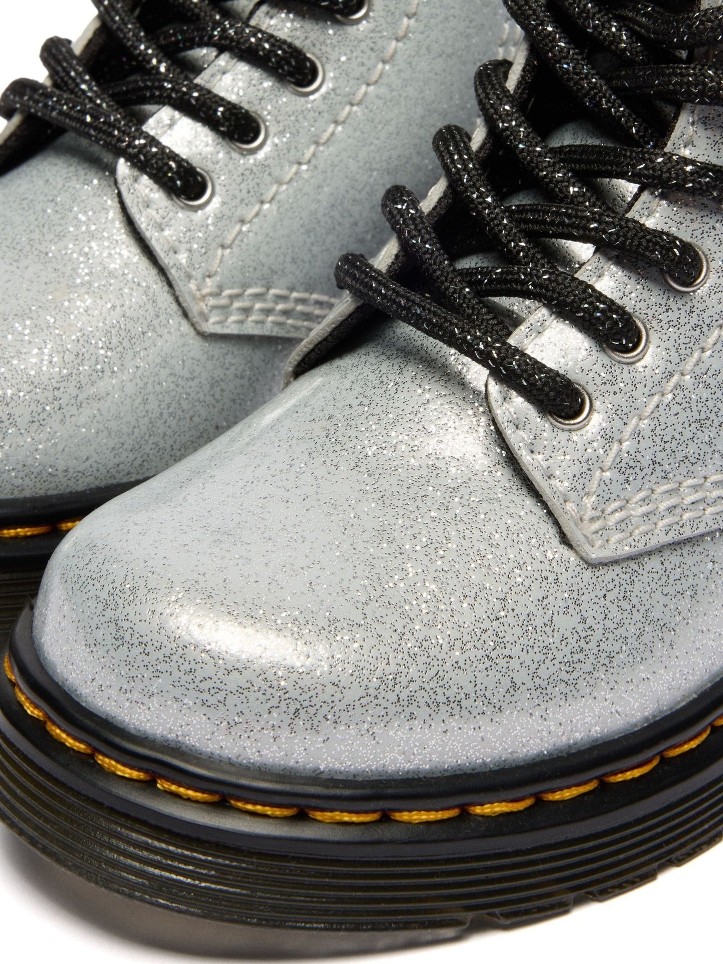 Dr. Martens Silver 1460 Nebula Glitter 8 Eye Boots image 5