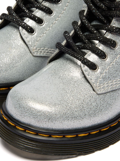 Dr. Martens Silver 1460 Nebula Glitter 8 Eye Boots image 5