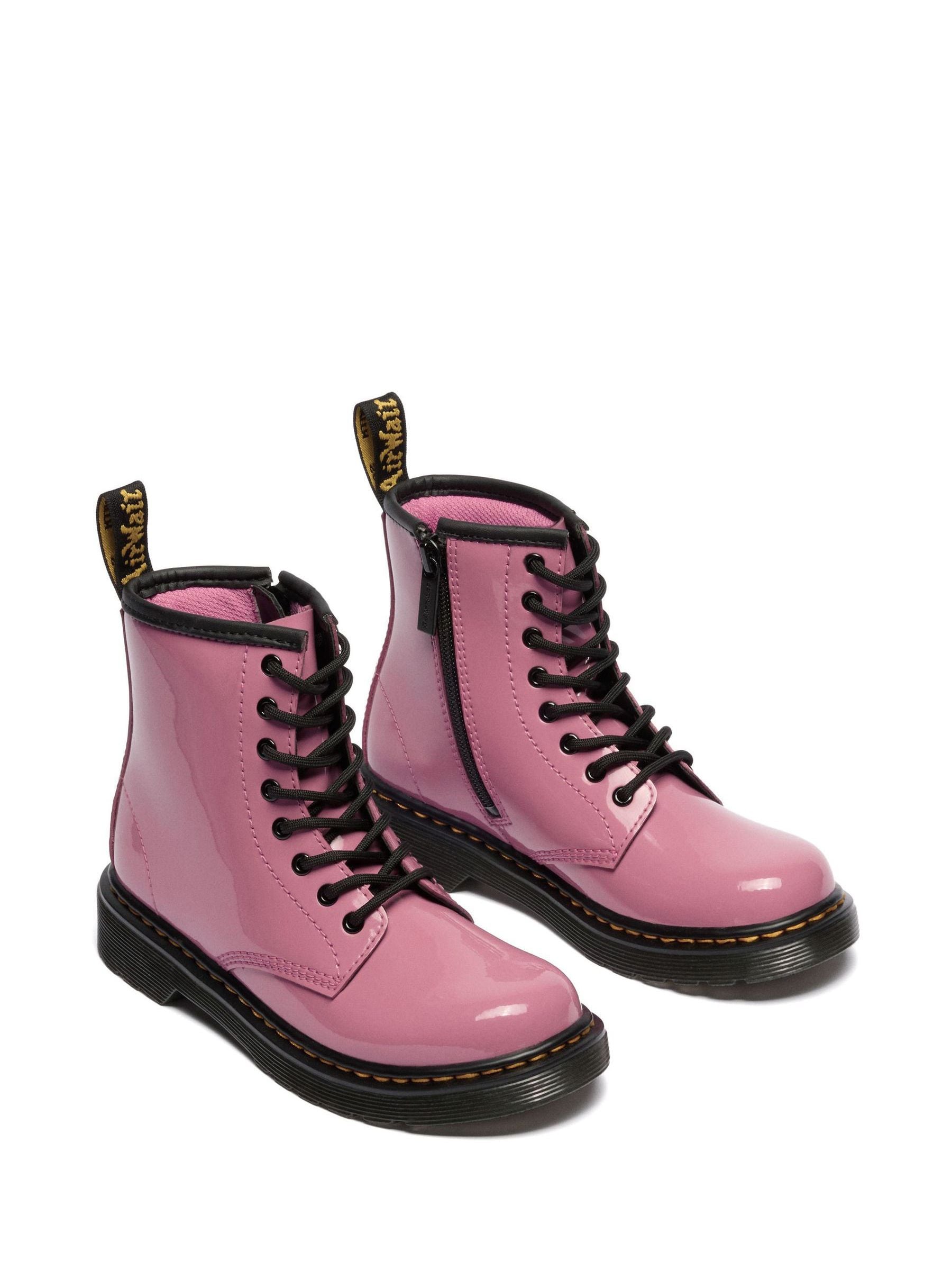 Dr. Martens Pink 1460 Patent Lamper 8 Eye Boots image 2