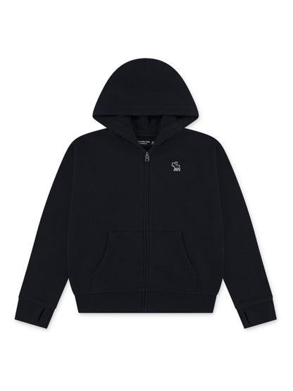 Dsiney Kidz - Abercrombie & Fitch Black Logo Zip Up Hoodie image 4