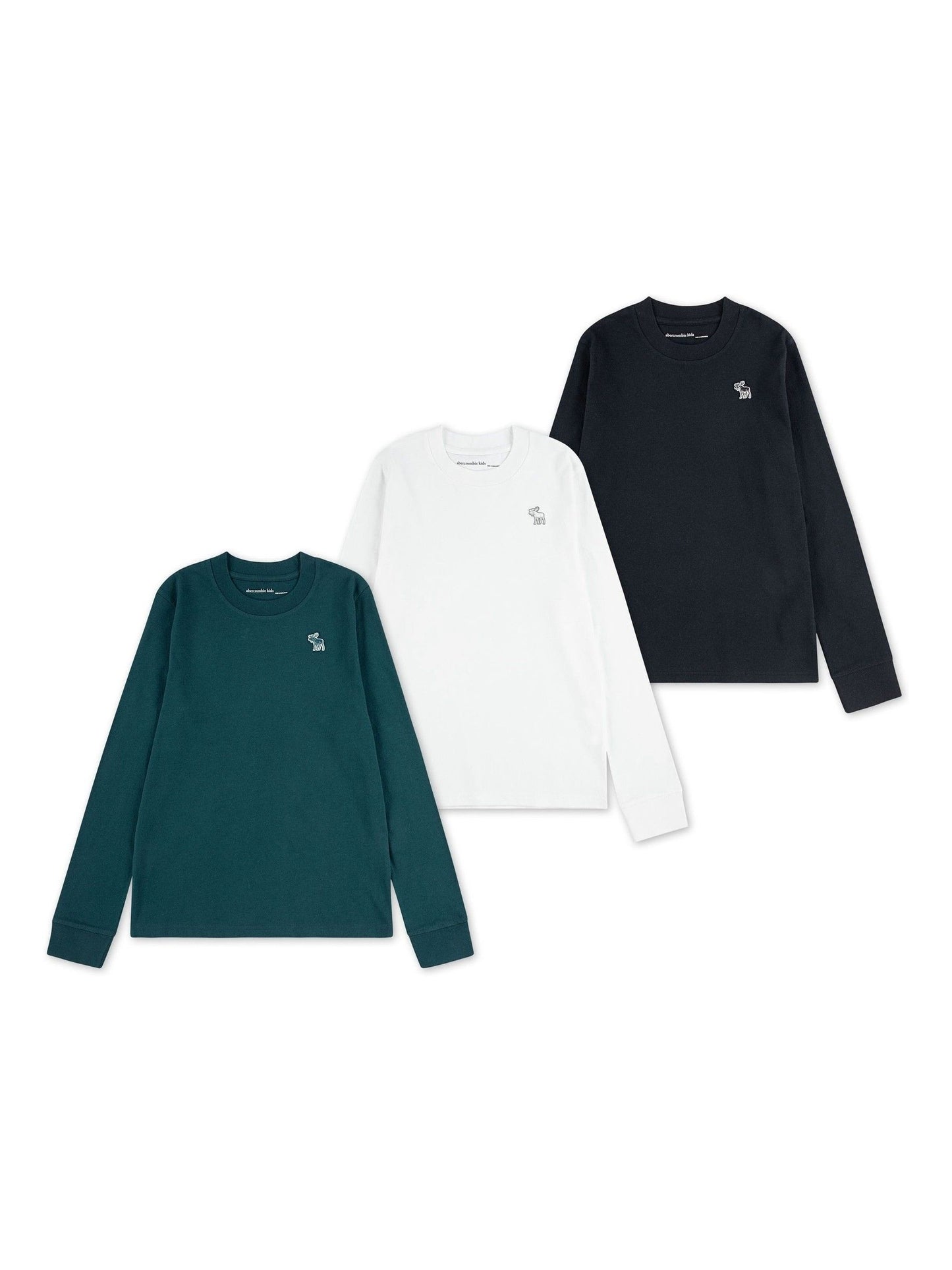 Dsiney Kidz - Abercrombie & Fitch Black Long Sleeve T-Shirts 3 Pack image 1