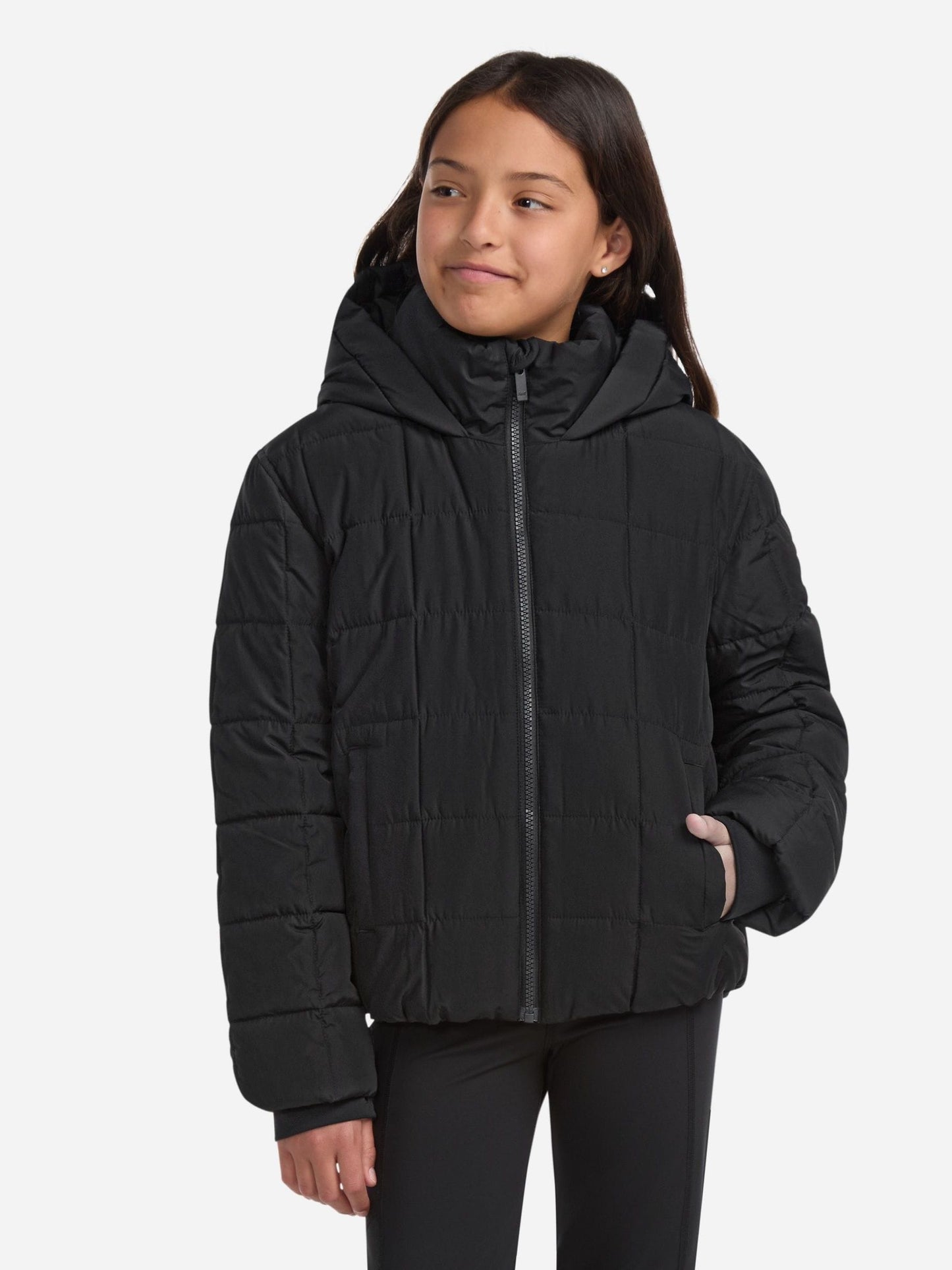 Dsiney Kidz - Abercrombie & Fitch Black Midweight Puffer Jacket image 1