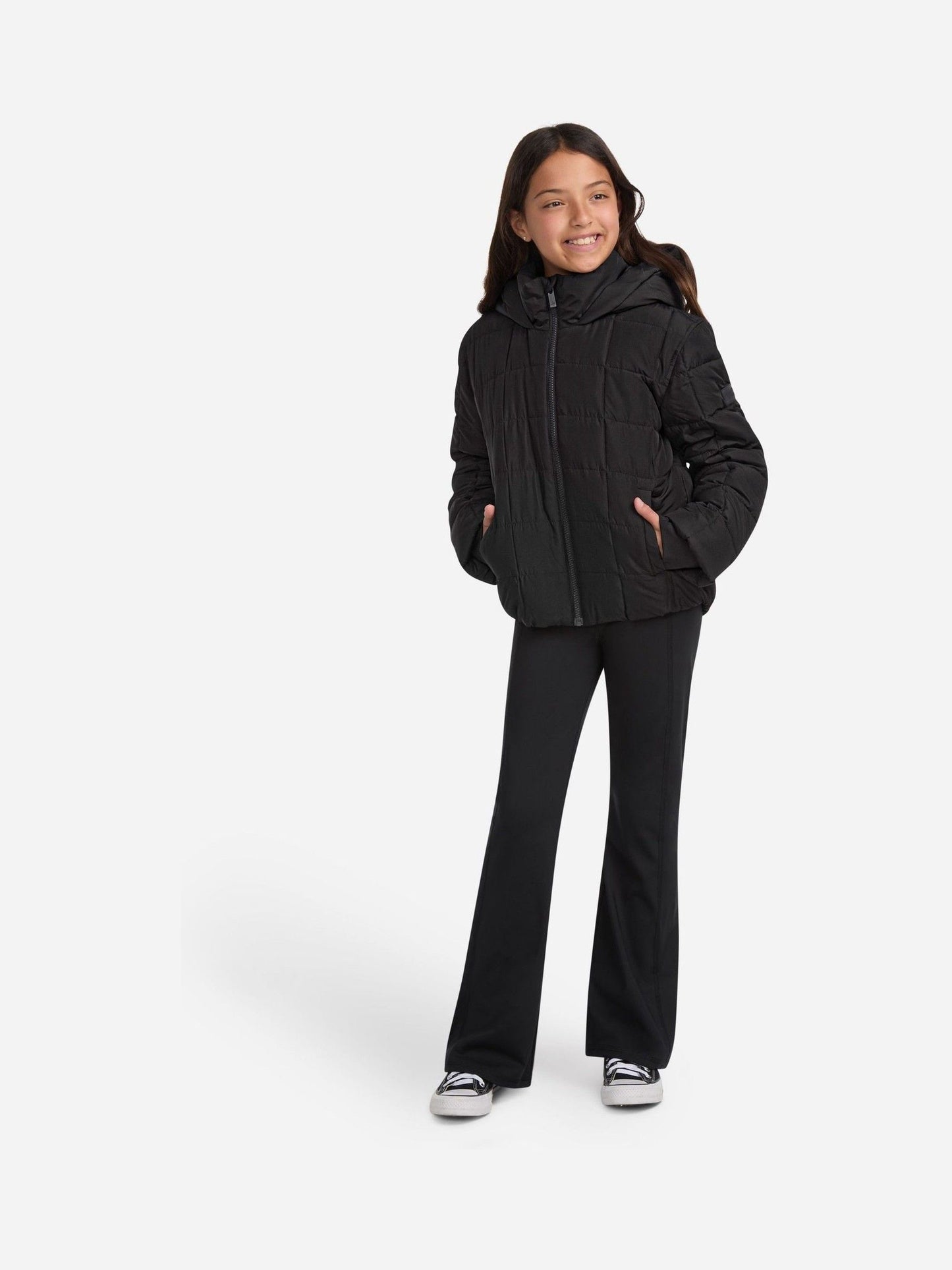 Dsiney Kidz - Abercrombie & Fitch Black Midweight Puffer Jacket image 3