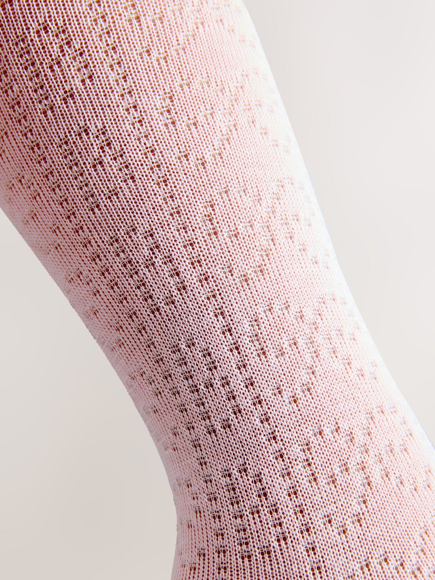 Baker by Ted Baker Pointelle Pink/White Tights 2 Pack image 4