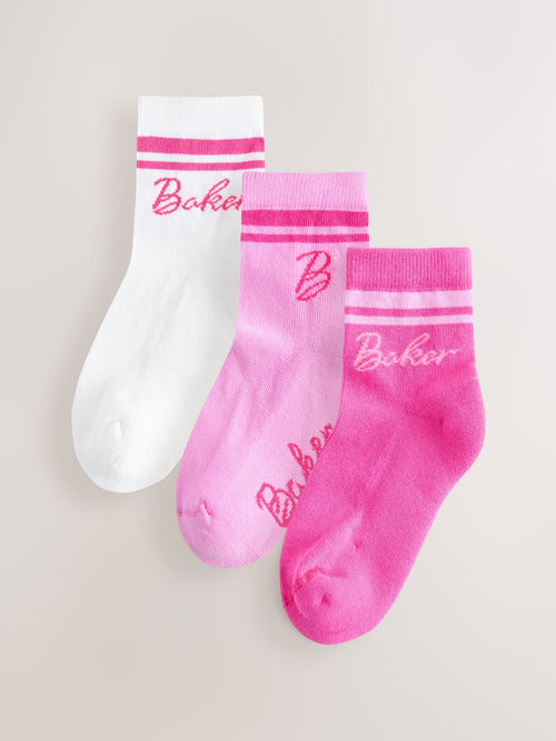 Baker by Ted Baker Sporty Cushioned Sole Socks 3 Pack image 1