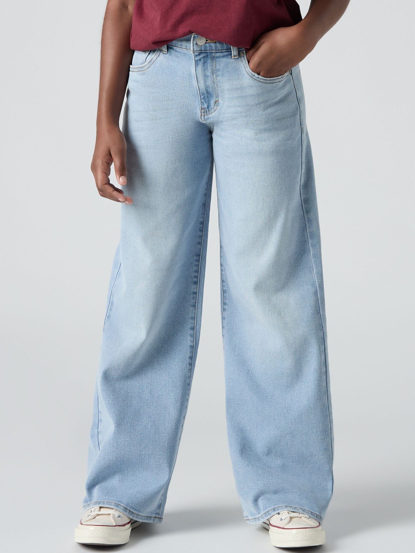Dsiney Kidz - Levi's® Blue High Rise Baggy Wide Leg Jeans image 3