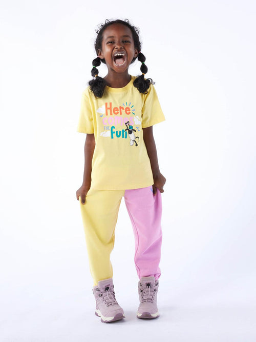 Tog 24 Pink Kids Valais Shaun The Sheep Print Joggers image 1