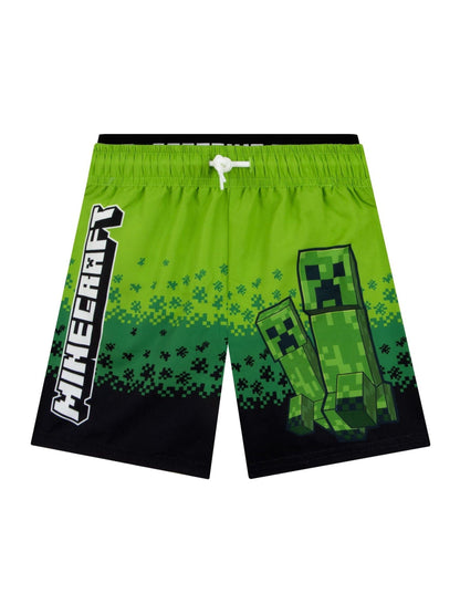 Dsiney Kidz - Character Green Minecraft Creeper Swimming Trunks image 1