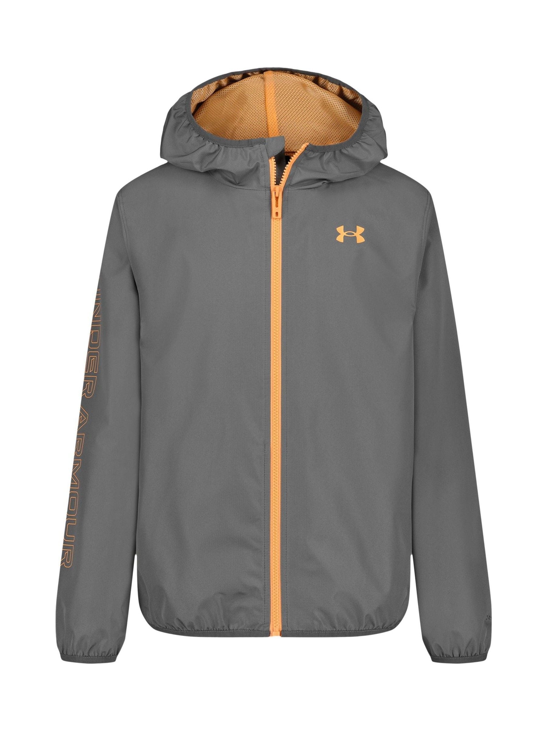 Dsiney Kidz - Under Armour Grey Windtuck Workmark Mesh Lined Water Repellent Windbreaker image 1