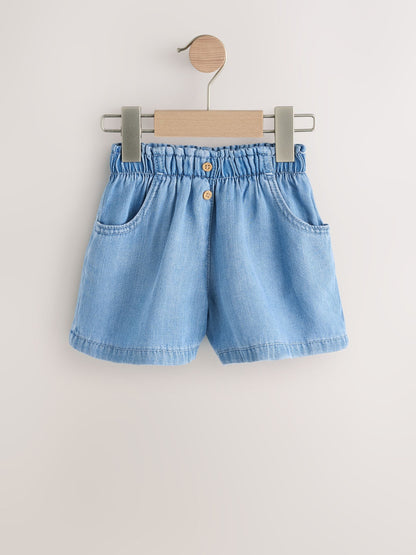 Dsiney Kidz - Mid Blue Denim Soft Denim Shorts (3mths-10yrs) image 5