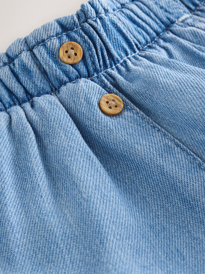 Dsiney Kidz - Mid Blue Denim Soft Denim Shorts (3mths-10yrs) image 7