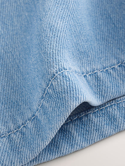 Dsiney Kidz - Mid Blue Denim Soft Denim Shorts (3mths-10yrs) image 9