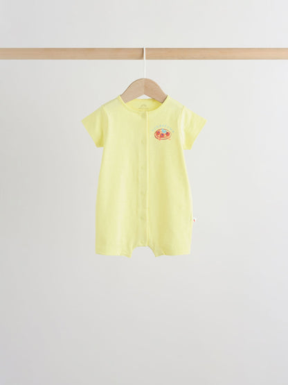 Tomato Print Jersey Baby Rompers 4 Pack image 3