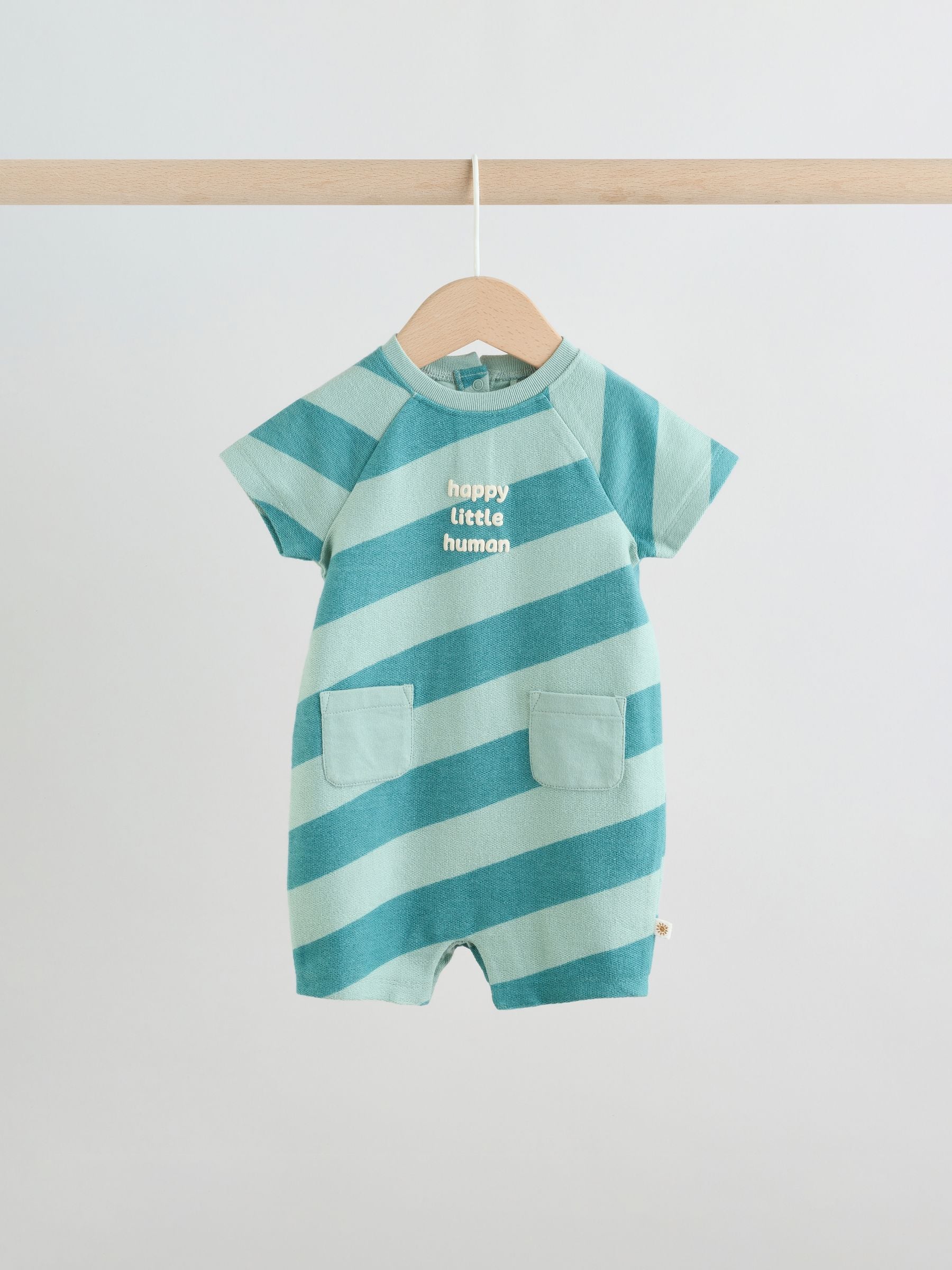 Striped Jersey Baby Rompers 3 Pack image 6