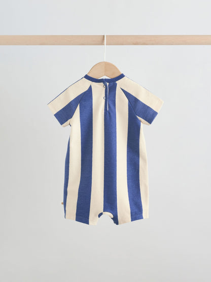 Striped Jersey Baby Rompers 3 Pack image 7