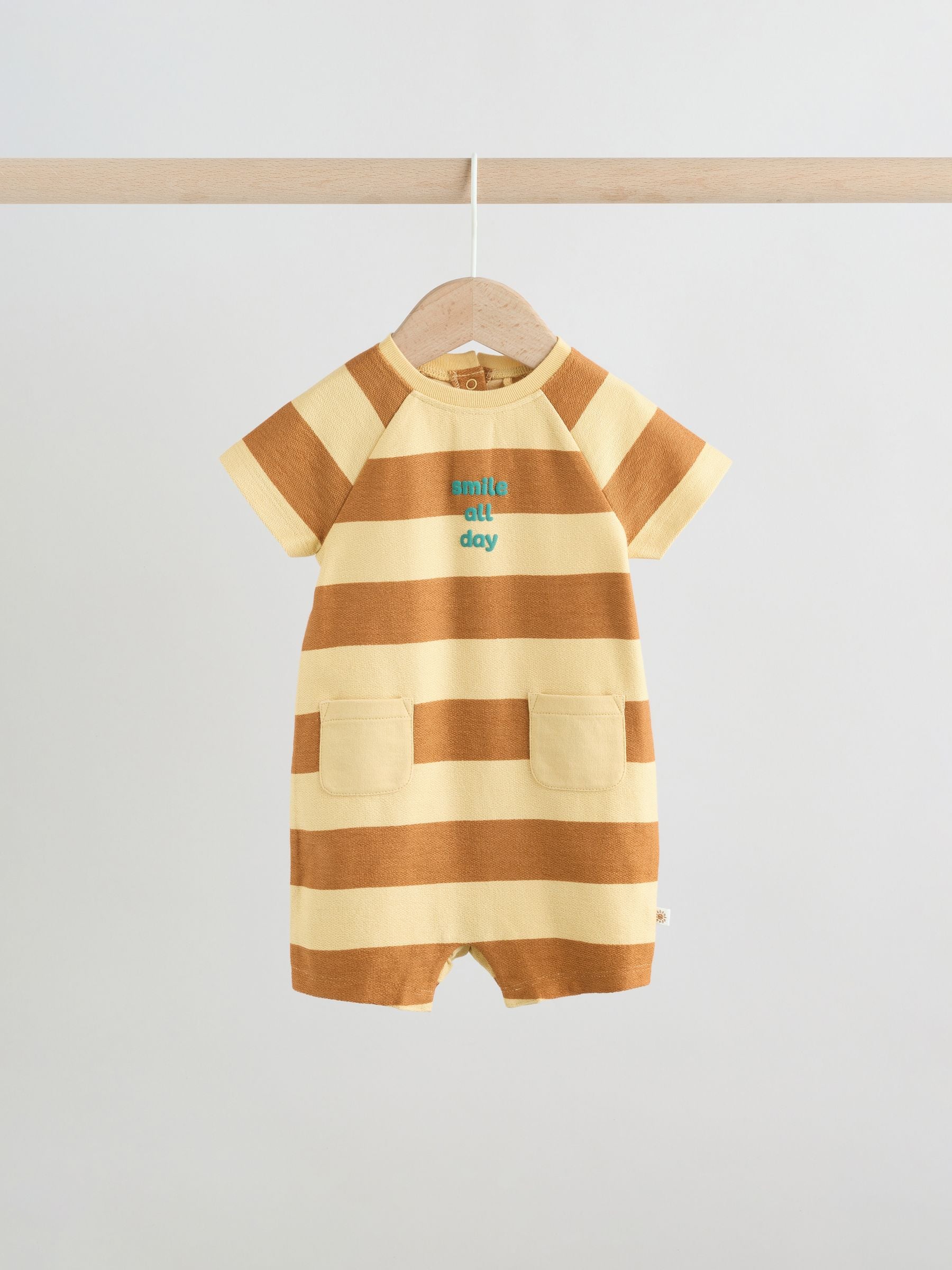 Striped Jersey Baby Rompers 3 Pack image 6