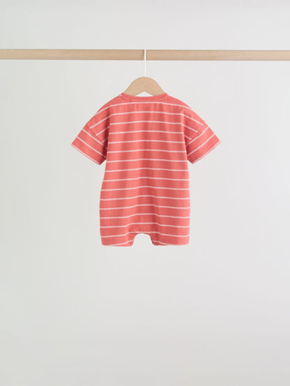 Stripe Jersey Baby Rompers 3 Pack image 8