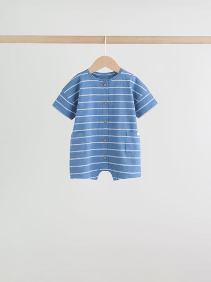 Stripe Jersey Baby Rompers 3 Pack image 9
