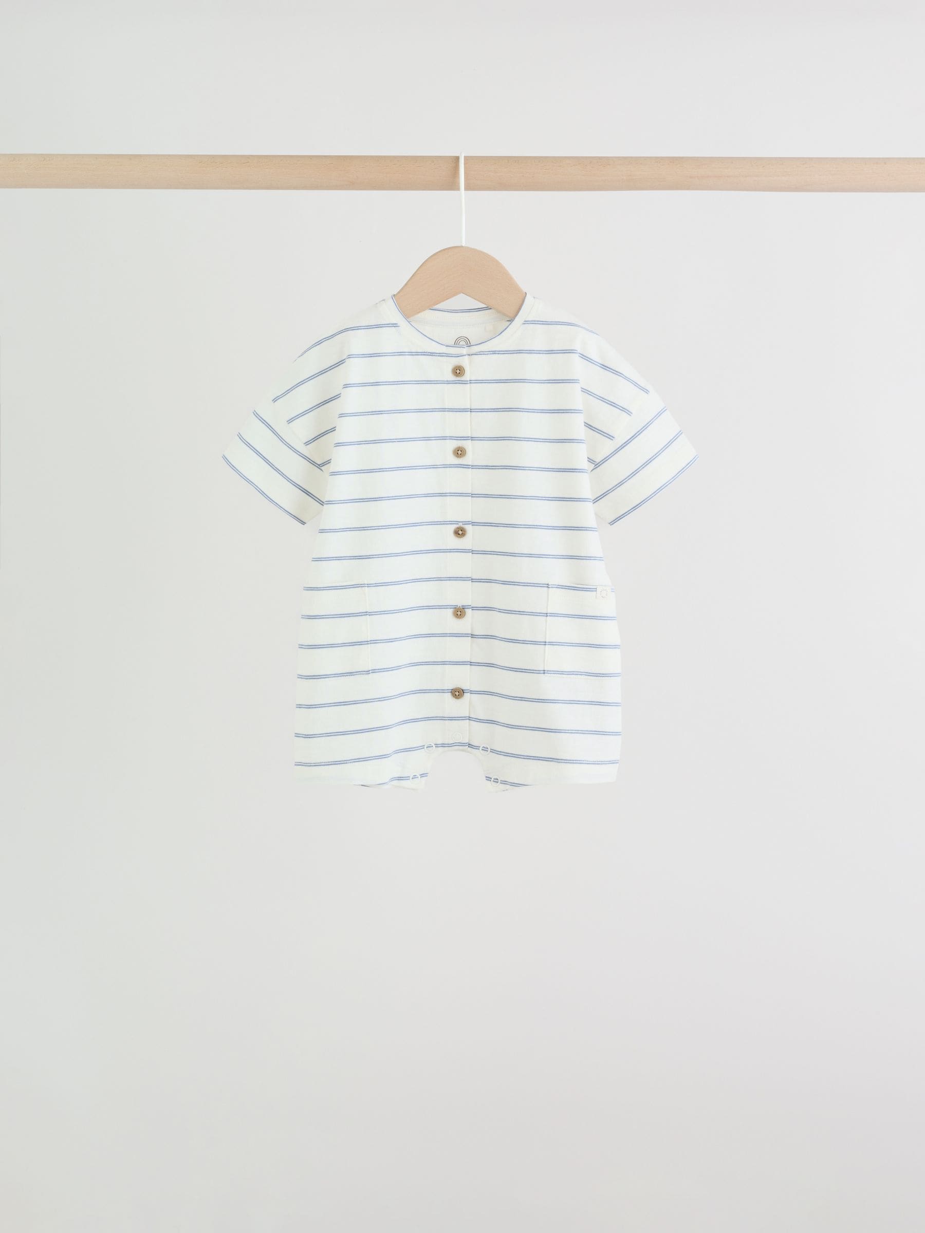 Stripe Jersey Baby Rompers 3 Pack image 6