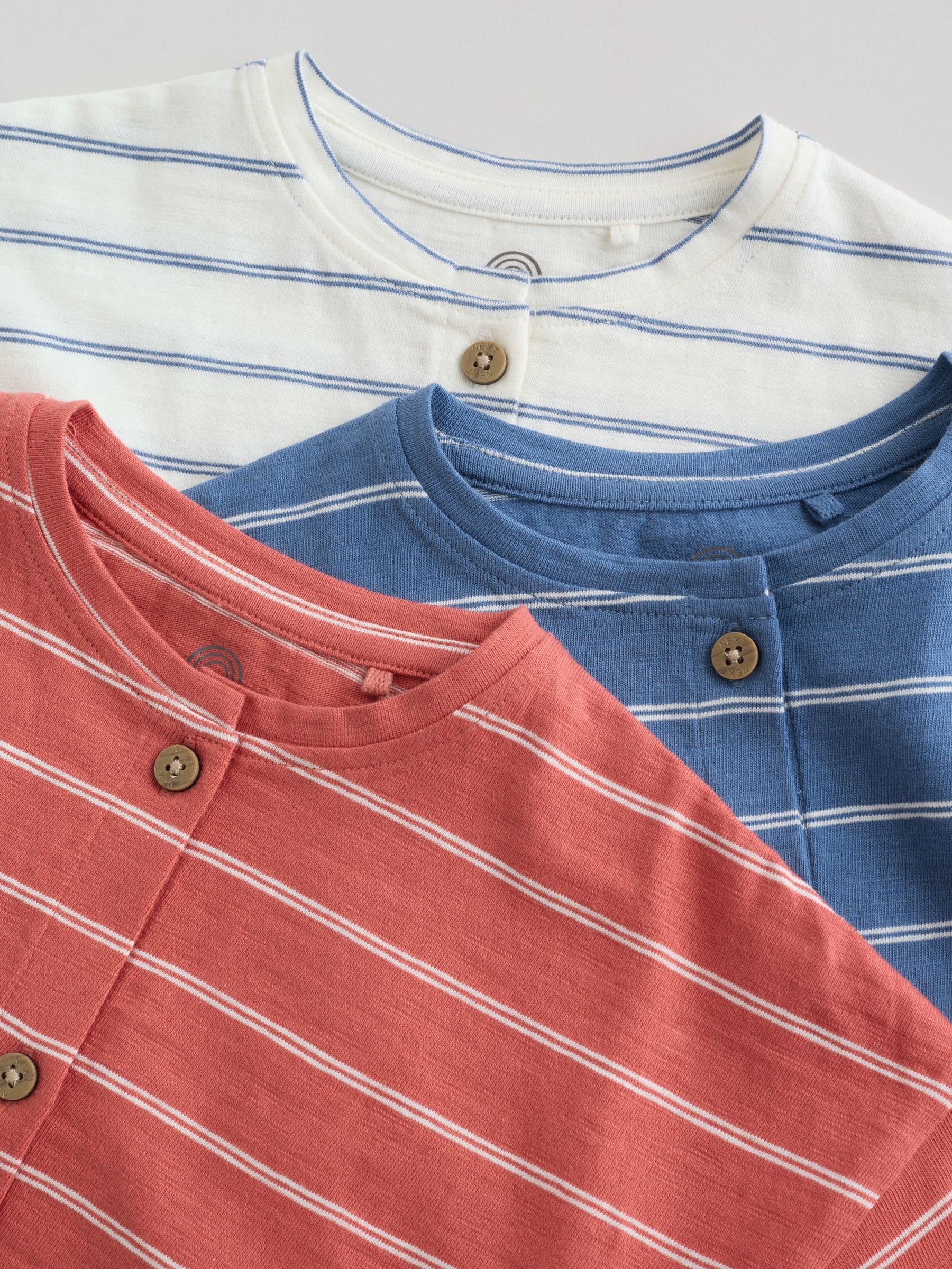 Stripe Jersey Baby Rompers 3 Pack image 8
