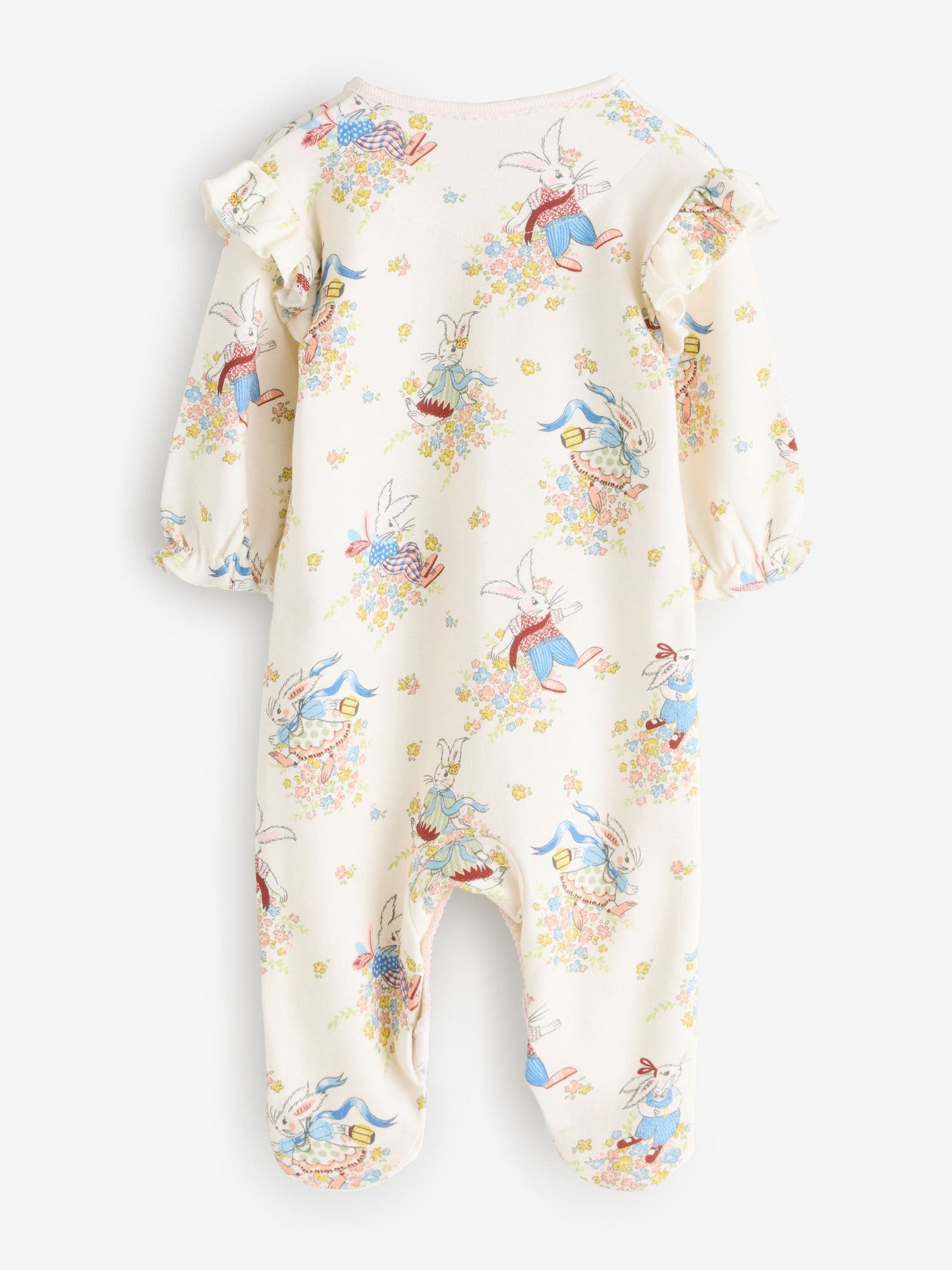 Cream Bunny Cath Kidson Bunny Baby Sleepsuit image 7