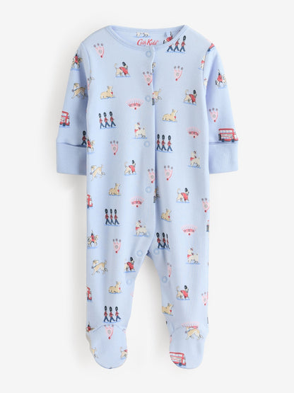 Blue Cath Kidston London Baby Sleepsuit image 5