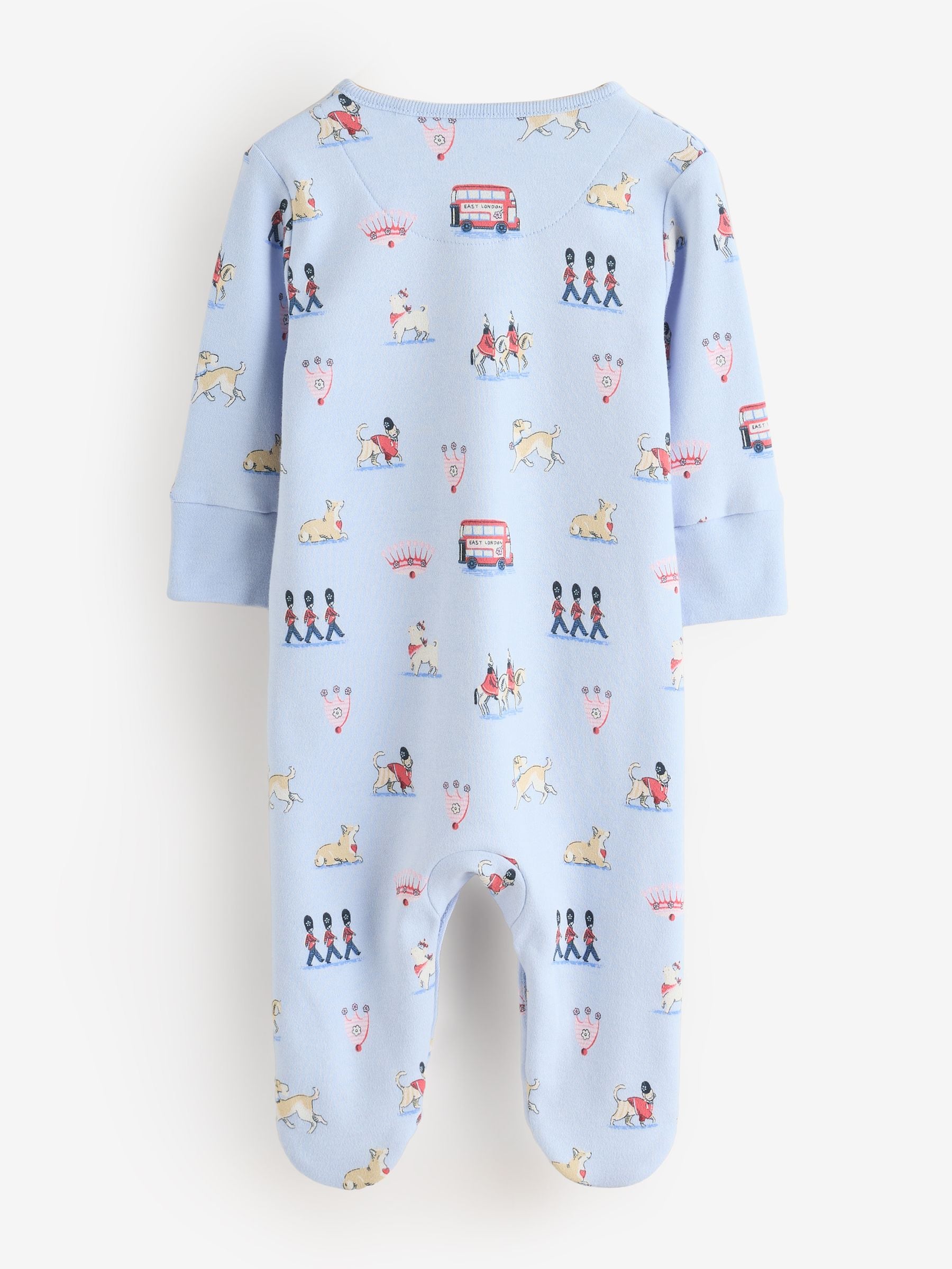 Blue Cath Kidston London Baby Sleepsuit image 6