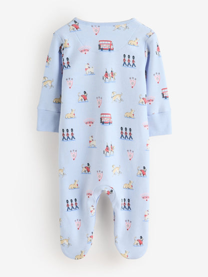 Blue Cath Kidston London Baby Sleepsuit image 6