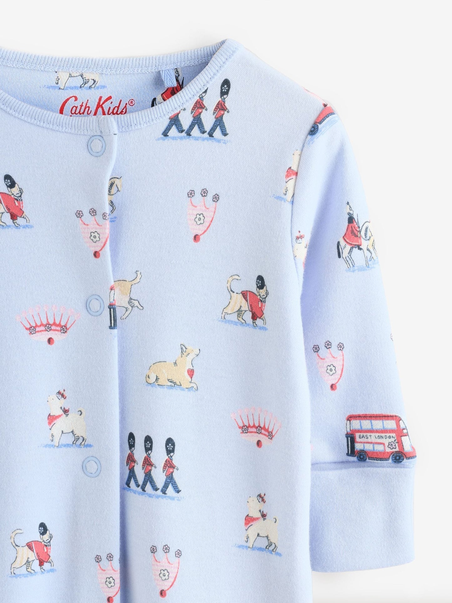 Blue Cath Kidston London Baby Sleepsuit image 7
