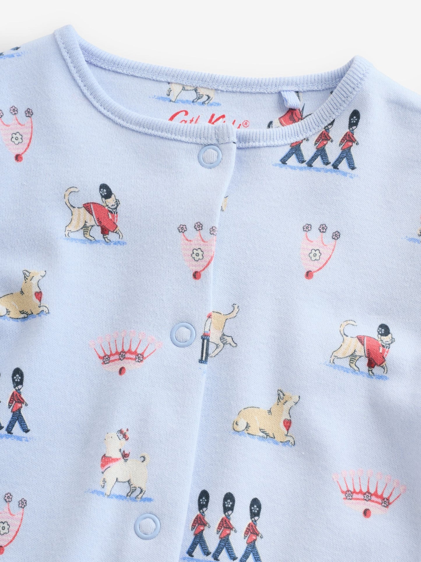 Blue Cath Kidston London Baby Sleepsuit image 8