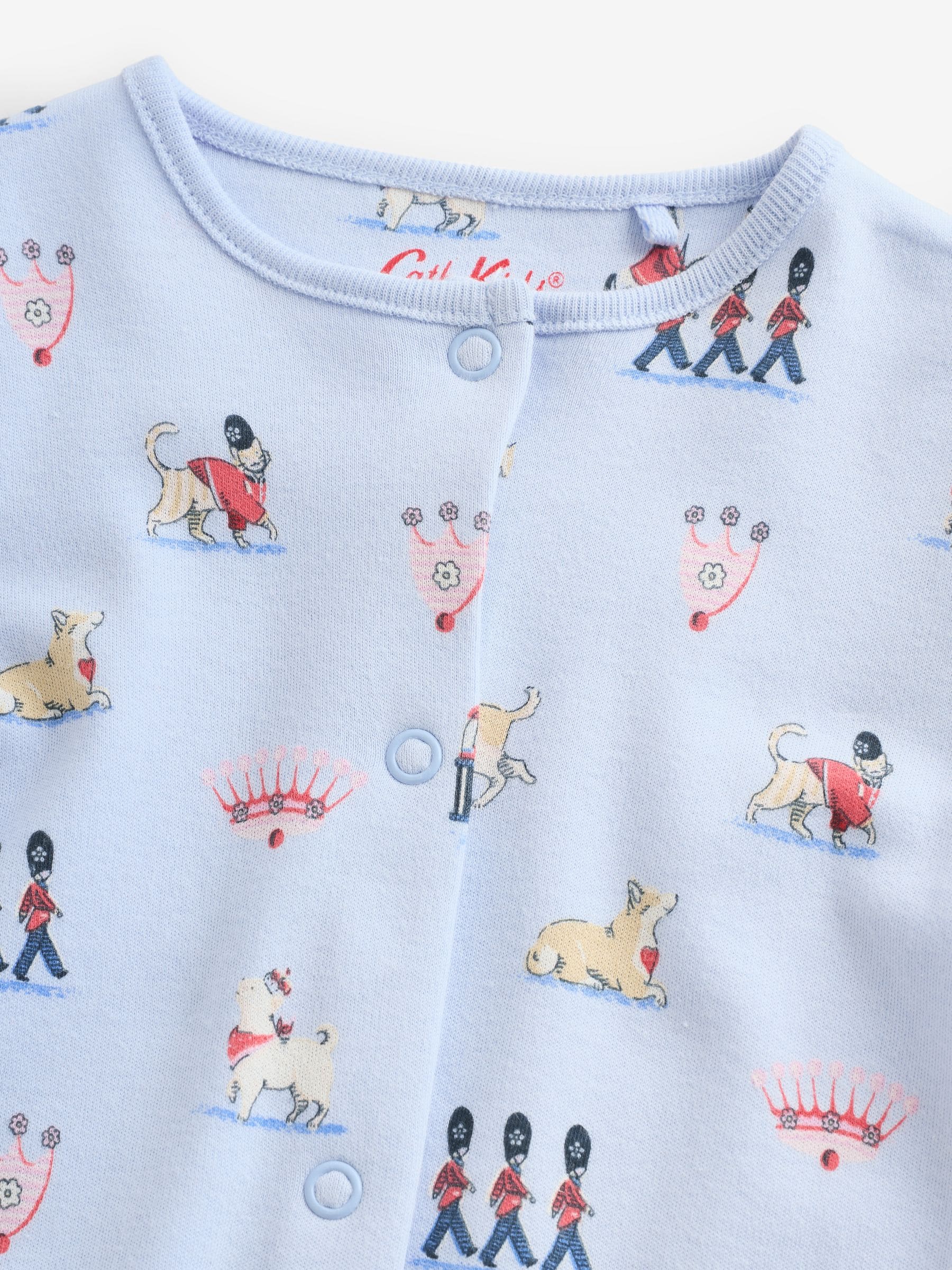 Blue Cath Kidston London Baby Sleepsuit image 8