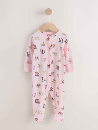 Pink Cath Kidston London Baby Sleepsuit image 6