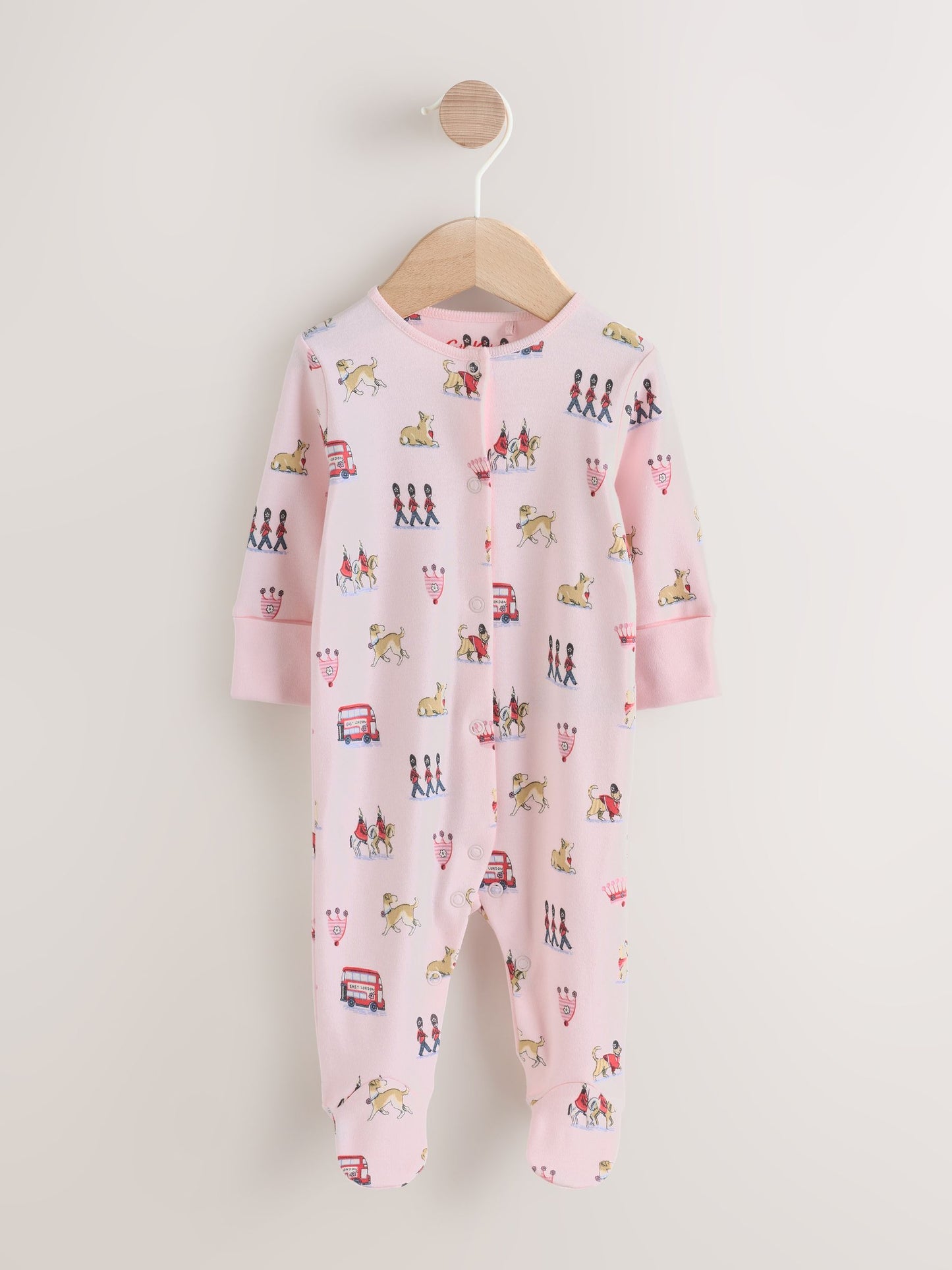 Pink Cath Kidston London Baby Sleepsuit image 6