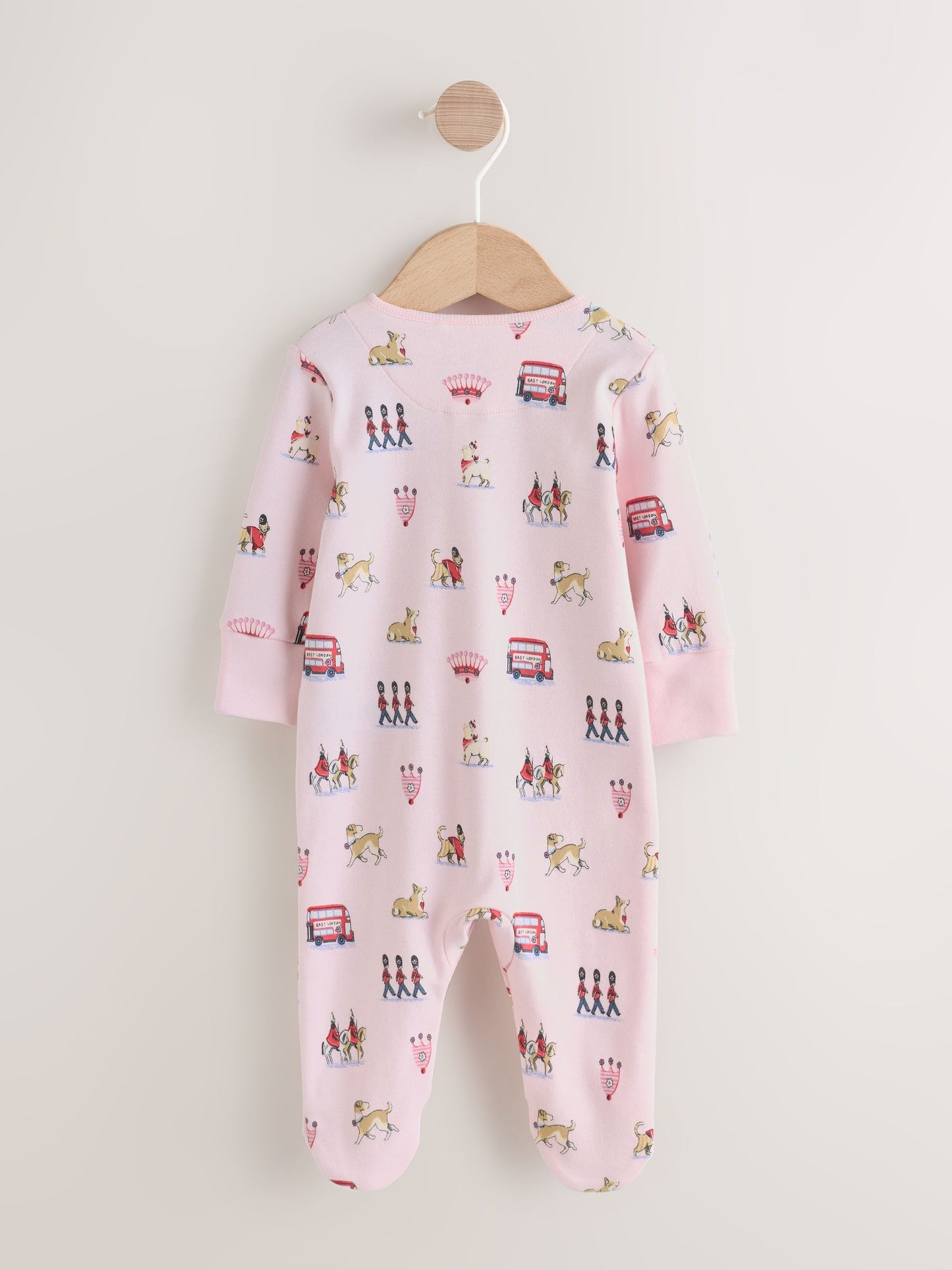 Pink Cath Kidston London Baby Sleepsuit image 7