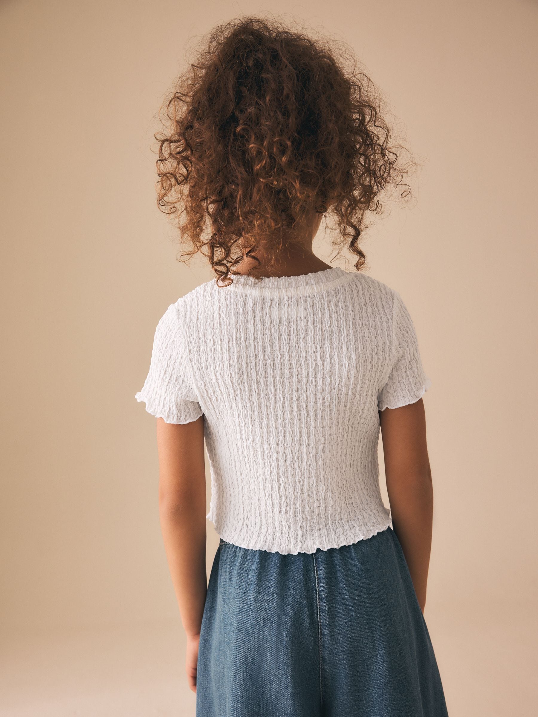 Dsiney Kidz - White Textured T-Shirt (3-16yrs) image 3