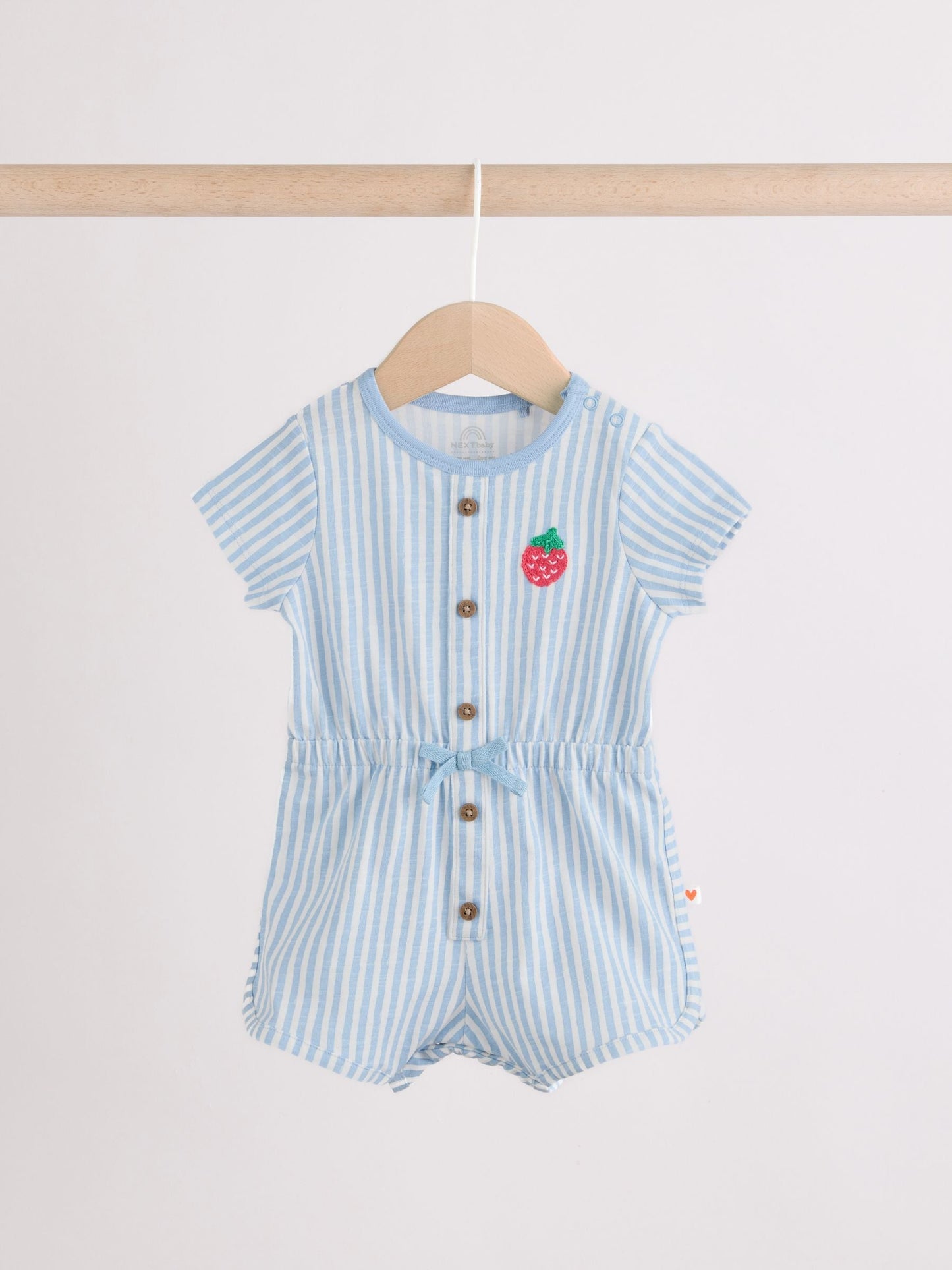 Blue and Orange Striped Jersey Sport Rompers 2 Pack image 7