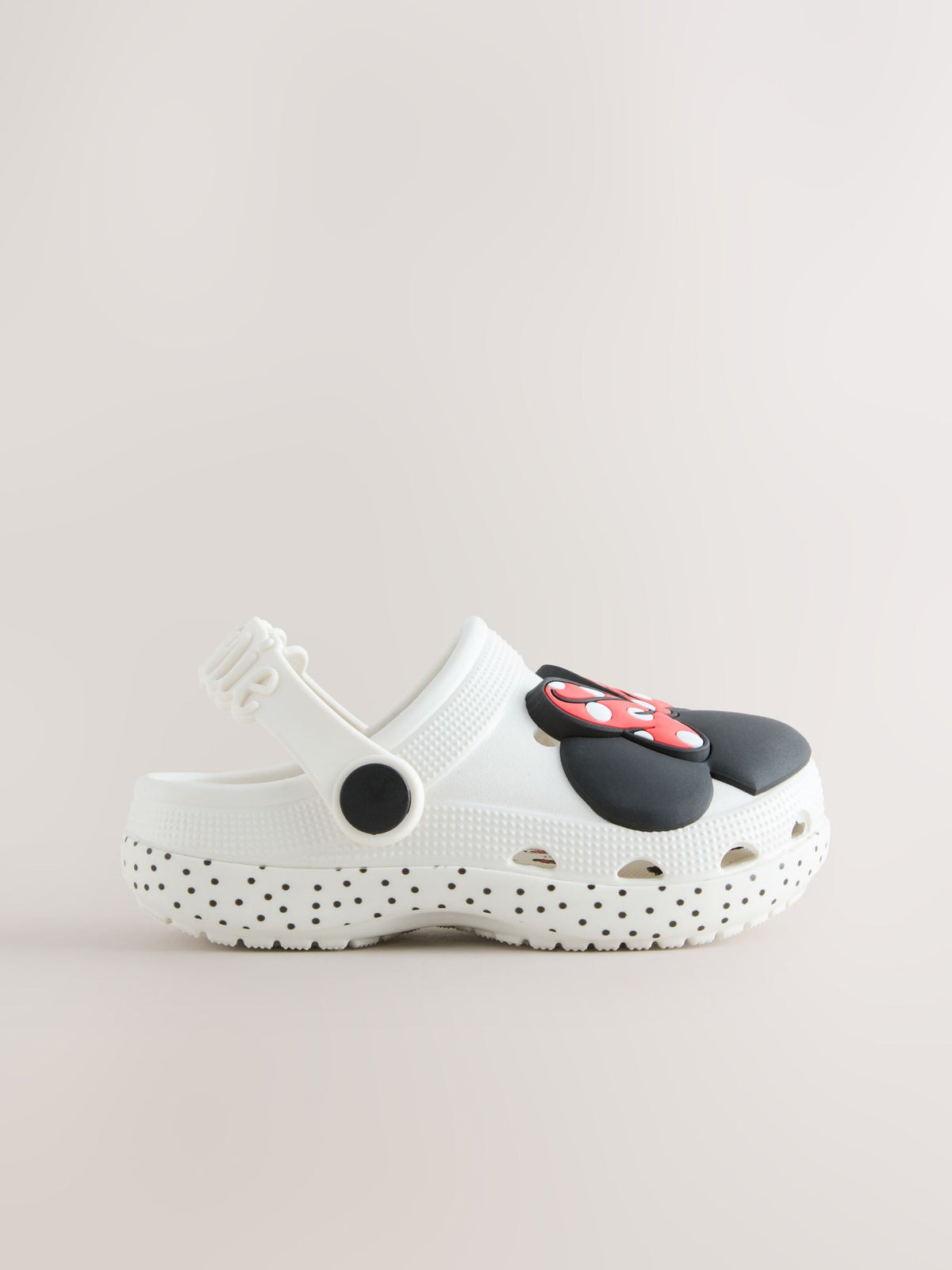 Cream Minnie Mouse Clogs image 2