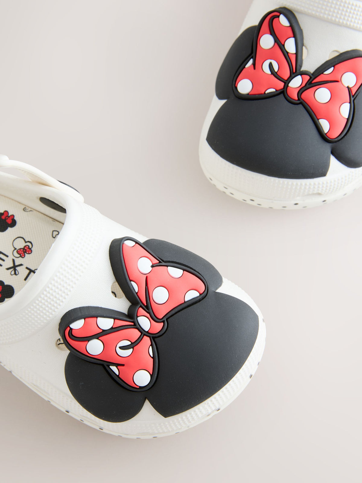 Cream Minnie Mouse Clogs image 3