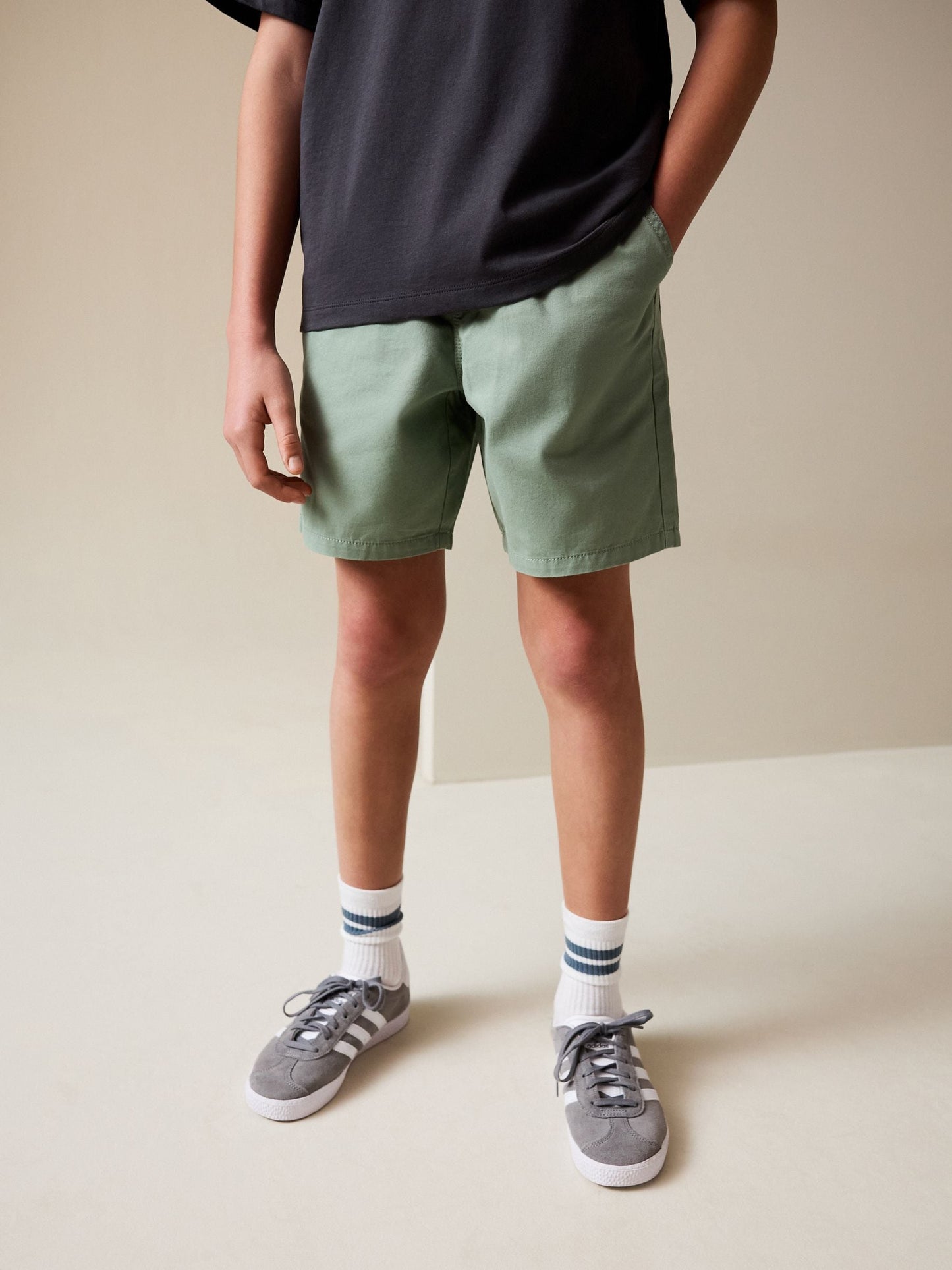 Dsiney Kidz - Sage Green Regular Fit Shorts (3-16yrs) image 1